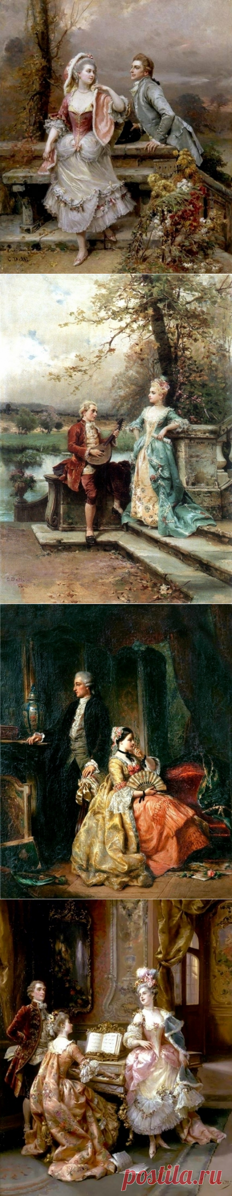 (+1) Галантный век остался позади. Художник Чезаре Аугусто Детти