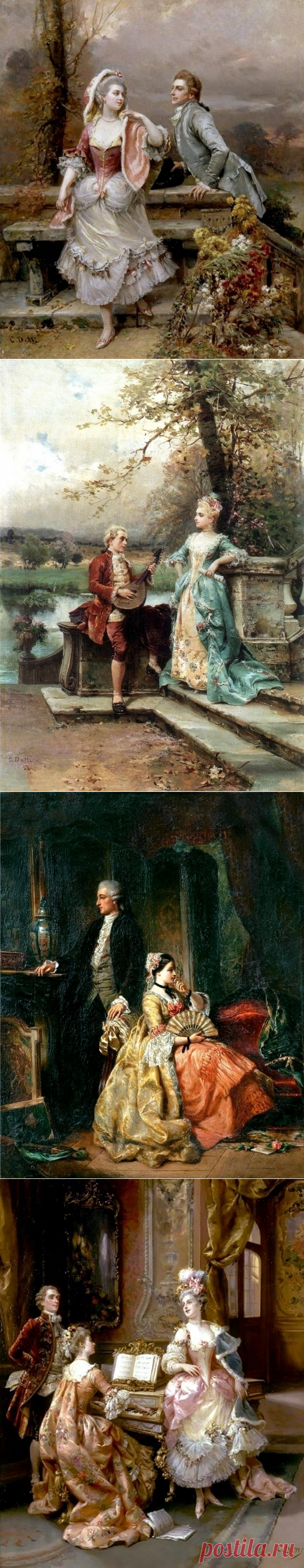 (+1) Галантный век остался позади. Художник Чезаре Аугусто Детти