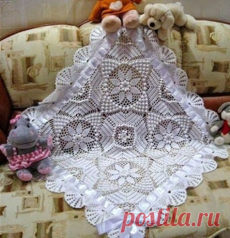 Салфетки и скатерти. Вязание крючком.
