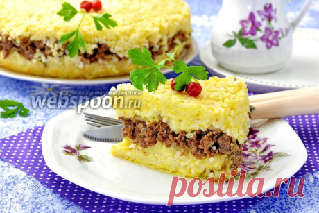 Запеканка из риса и фарша