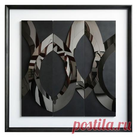 Панно-картина на стену MOONRISE BLACK - купить за 44000 руб. в интернет-магазине DG-Home