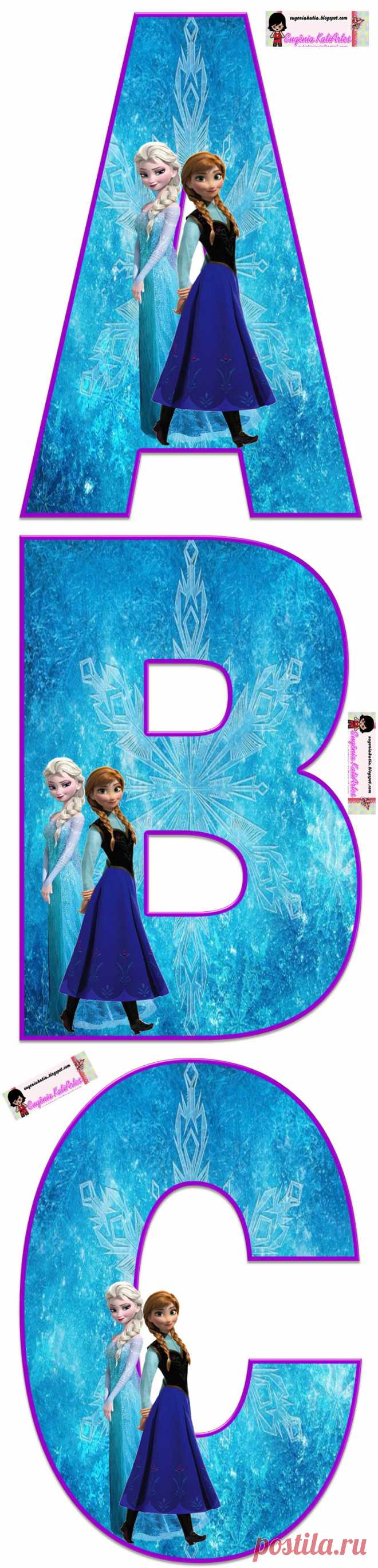 Замороженные :. Bello Бесплатный алфавит и Ана Elsa | алфавитов Oh My!