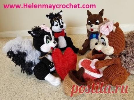 Crochet Squirrel, Skunk, and Cat Part 1 of 5 Introduction and Materials DIY Video Tutorial
