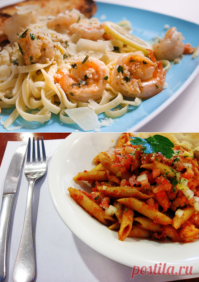 Паста с креветками: 2 идеальных рецепта — Вкусные рецепты
