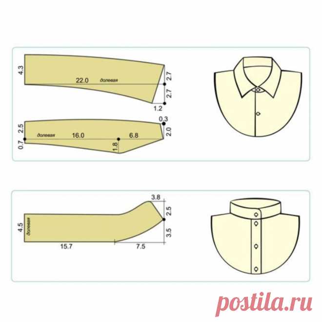 ВЫКРОЙКИ ВОРОТНИКОВ
 #ШвейныеХитрости_zolvik