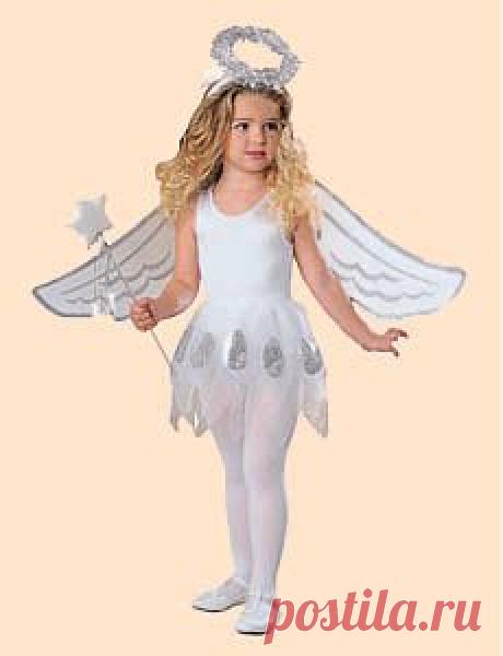 Детей часто называют ангелами, поэтому карнавальный костюм с нимбом и белоснежными крыльями, как нельзя лучше подчеркнет чистоту и свет юной души, а стихи-визитки помогут малышам эффектно представить и защитить этот карнавальный костюм на любом детском празднике.