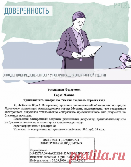 Тождественность доверенности для электронной регистрации сделки в 2023 году