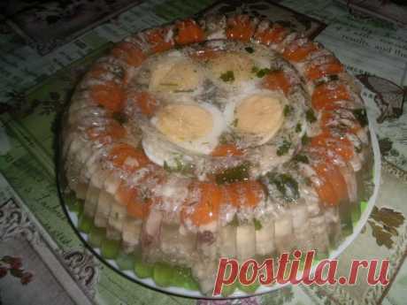 Заливное из курицы.