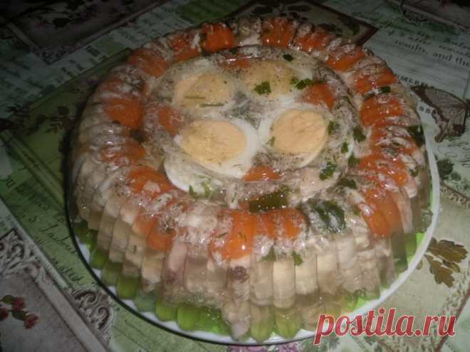 Заливное из курицы.
