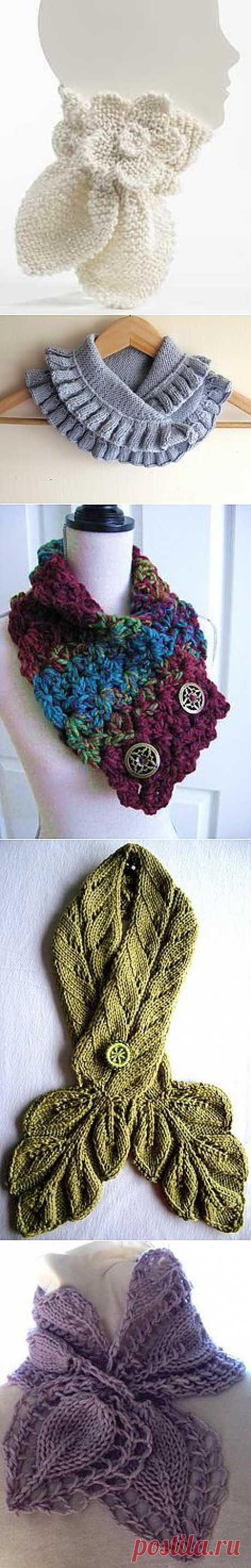 Knitted neck warmer, winter, hand-knitted,gift, fashion,pink and gree…