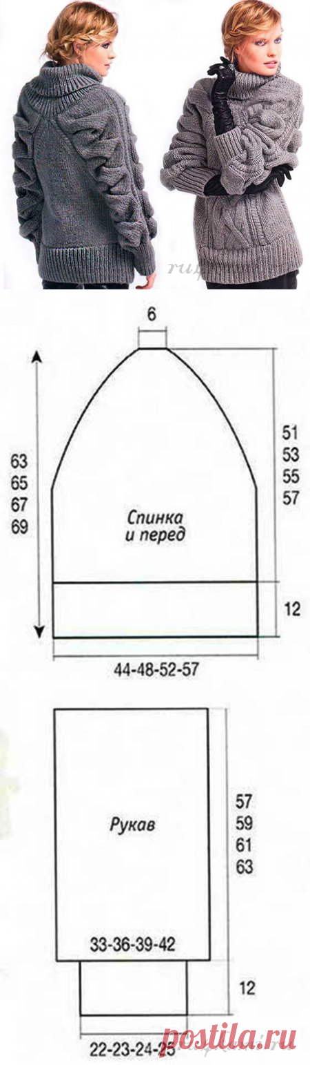 Свитер спицами » Сайт 