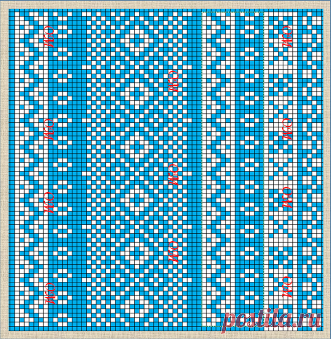 Нарисовала еще 25 интересных наборов схем для жаккардового вязания спицами по фотографиям образцов из интернета | ЖАККАРДос | Яндекс Дзен