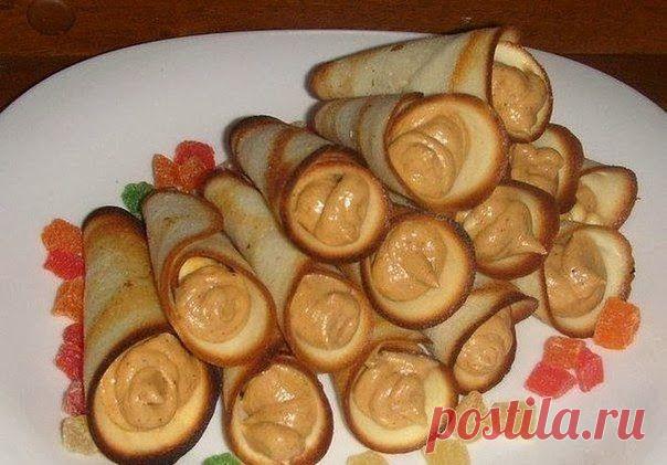 Шустрый повар.: Трубочки с ореховым кремом