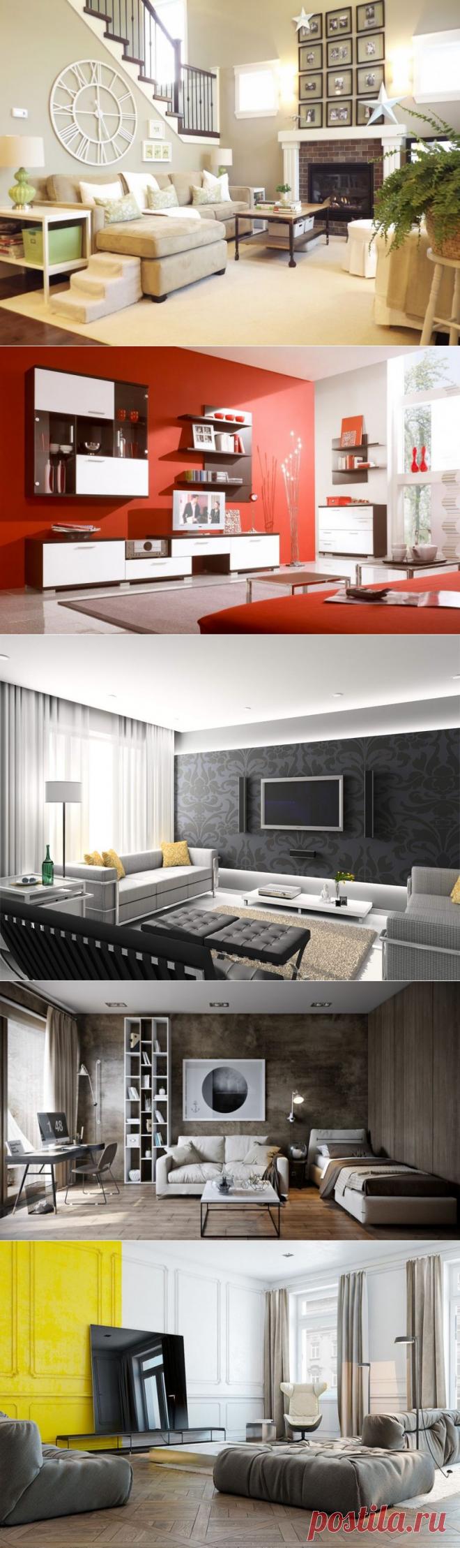 Как оформить стены в гостиной — советы по отделке и покраски гостиной комнаты