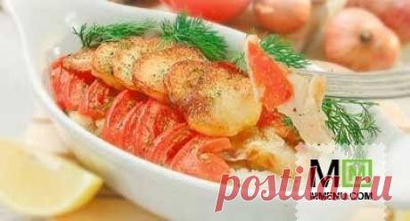 Рецепт ТРЕСКИ ЗАПЕЧЕННОЙ С КАРТОФЕЛЕМ и луком