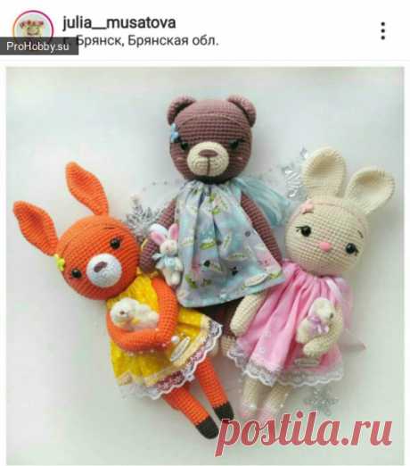 Белочка Юлии Мусатовой / Вязание игрушек / ProHobby.su | Вязание игрушек спицами и крючком для начинающих, мастер классы, схемы вязания