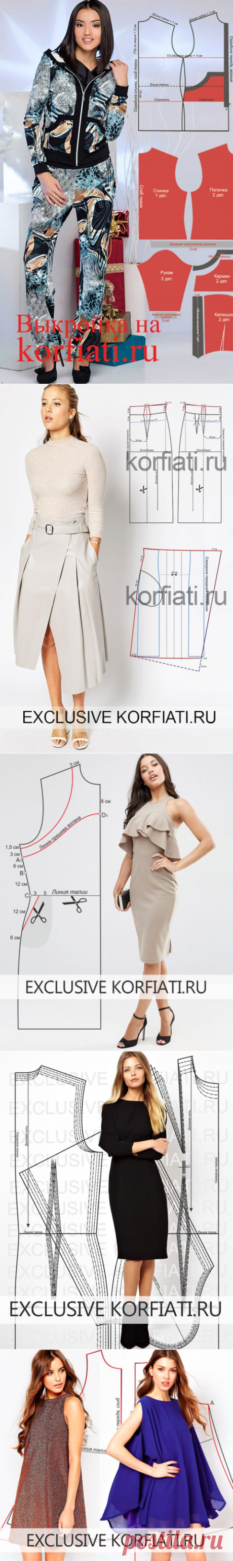 Выкройки одежды от Анастасии Корфиати