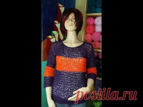 How To Knit A Sweater For Spring, Summer or Fall For Beginners