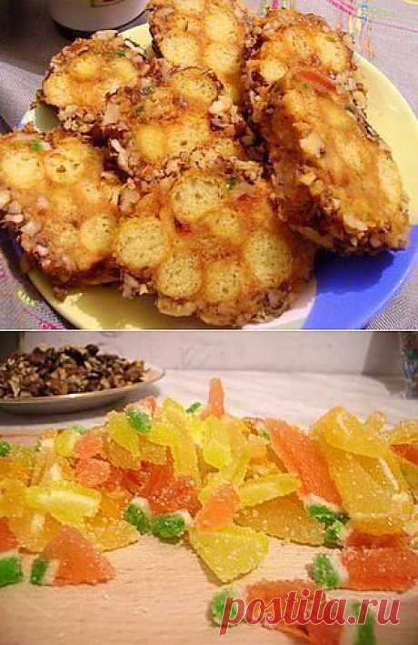Пирожное из кукурузных палочек.