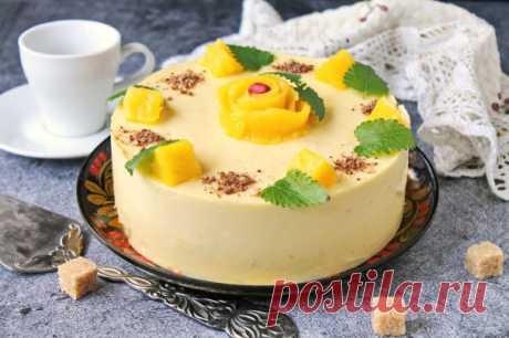 Торт с муссом из манго - пошаговый рецепт с фото на Повар.ру