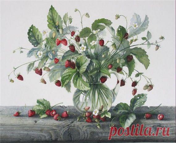 Ягодки от художницы Елены Базановой / Картинки для декупажа / PassionForum - мастер-классы по рукоделию
