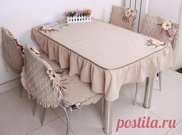 Скатерть для дома - красивый декор своими руками! МК