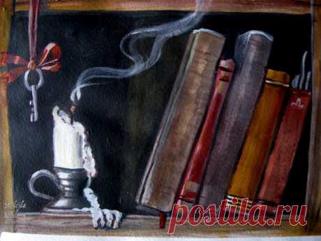 Книжная полка. Акрил.