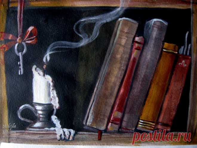 Книжная полка. Акрил.