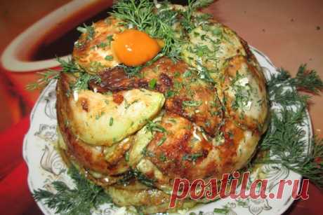 Кабачки жареные с чесноком