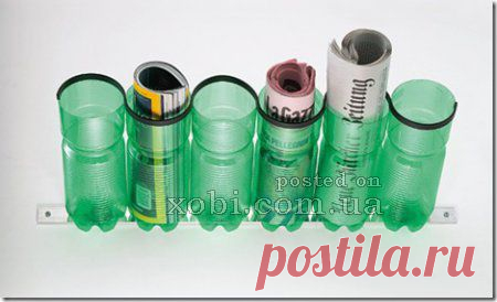 газетница из пластиковой бутылки