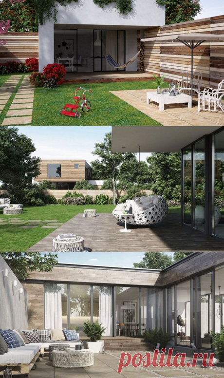 Керамогранит для сада: на балконе, террасе и газонах