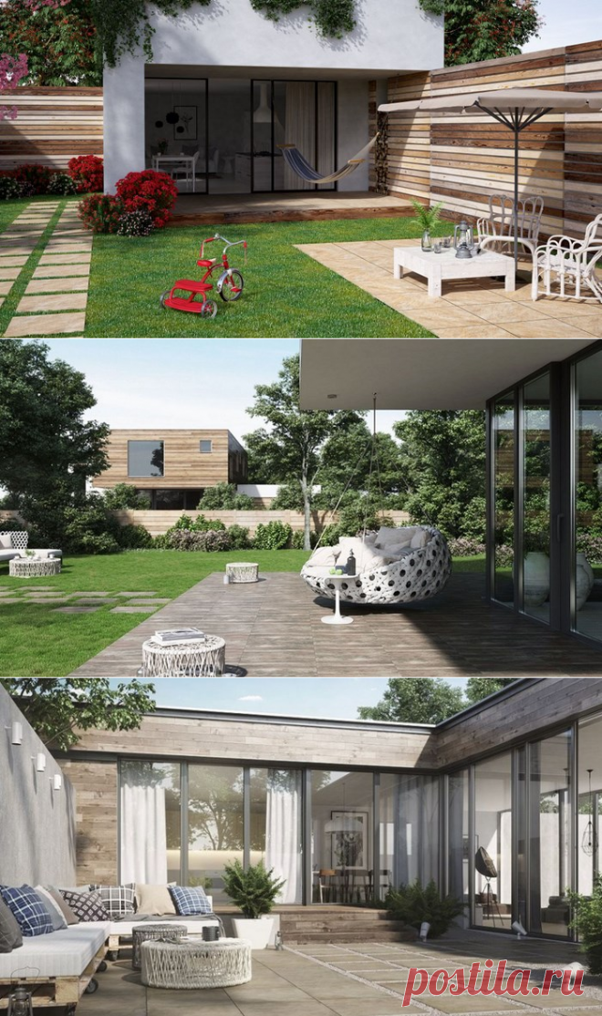 Керамогранит для сада: на балконе, террасе и газонах