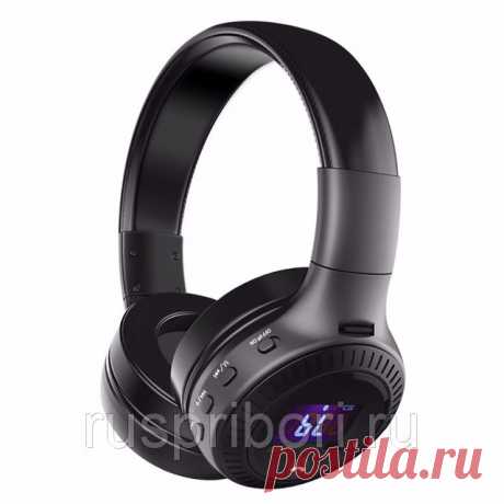 Наушники Zealot B19 с функцией Bluetooth
Беспроводные Bluetooth наушники со встроенным радиоприемником и mp3-плеером от зарекомендовавшей себя фирмы Zealot.