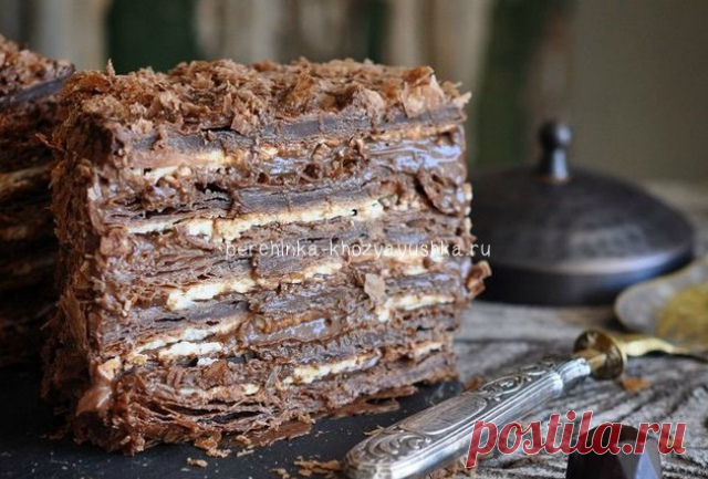 Шоколадный *Наполеон* - самые вкусные и рецепты знаменитого торта - Vypechka.Perchinka Hozyayushka.ru