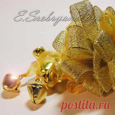 Ошейник для собак: «ЗОЛОТОЙ ЭЛЬФ» Коллекция: «РОЖДЕСТВО» ESAA-DOG-CHRISTMAS-GOLDEN ELF-20001-2013 Elena Srebryanskaya / Елена Сребрянская / ES Elf Silvery / Серебристый Эльф / ES