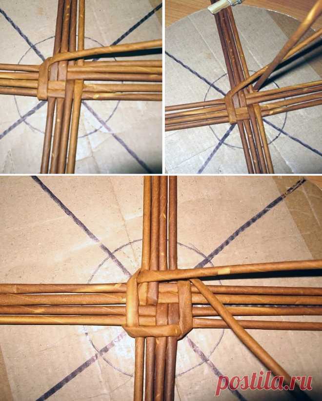 Плетение из газетных трубочек - Пошагово для начинающих - Новое за последние 3 месяца - Виды плетения - Видео уроки