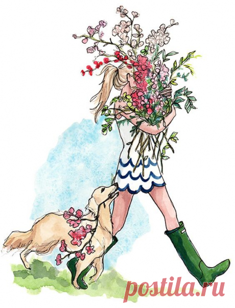 Puppies and flowers and scallops, oh my! It must be April! | The Sketch Book – Inslee Haynes | Random fun stuff