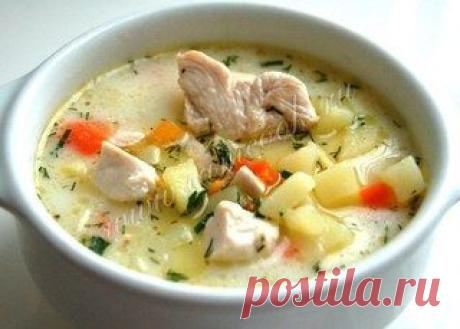 СЫРНЫЙ СУП С КУРИЦЕЙ