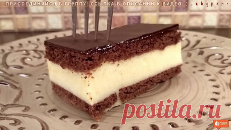 Торт ПТИЧЬЕ МОЛОКО за 15 минут! Без Выпечки. Нежный и очень вкусный!
