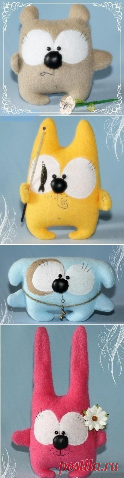Выкройки симпатичных игрушек