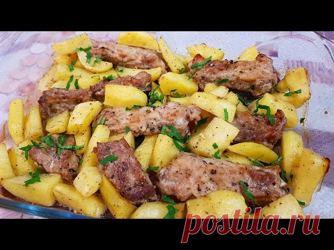 Свиные РЕБРЫШКИ с КАРТОШКОЙ в духовке | kitchenice