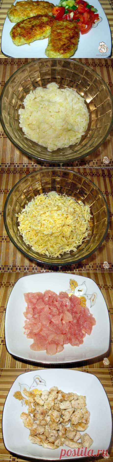 Картофельные зразы с курицей и сыром