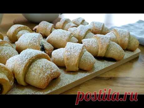 Рогалики НА ВОДЕ🥐 Просто,  вкусно и доступно. БЕЗ ЯИЦ, БЕЗ МОЛОКА. Постная выпечка