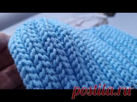 Задвоенная английскся резинка🧶knitting pattern.