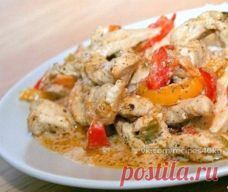 🔹 Быстрый ПП-ужин: тушеная курица с овощами 🔹 / Всё за еду!