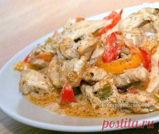 🔹 Быстрый ПП-ужин: тушеная курица с овощами 🔹 / Всё за еду!