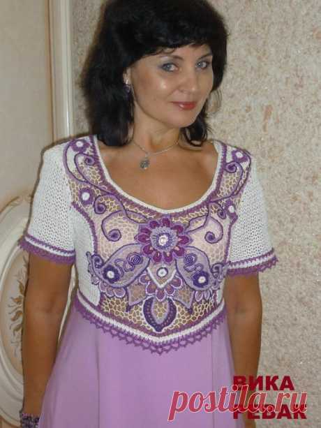 Платье крючком от Виктория Viktoriya