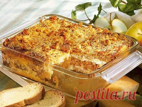 Запеканка с яблоками - Рецепты русской кухни