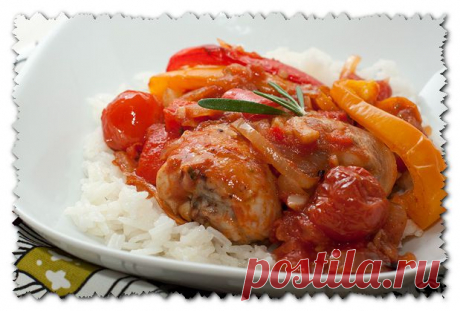 Курица с овощами запеченная в духовке. | Еда!Готовься!