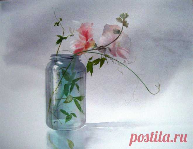 Jean-Claude-Chaillou---La-mouche-butineuse---Aquarelle---Ju.jpg (1600×1237)